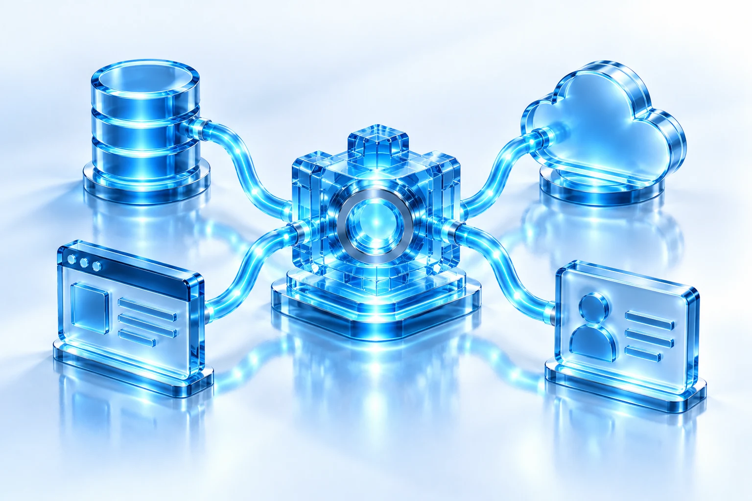 Applications and databases sharing business data